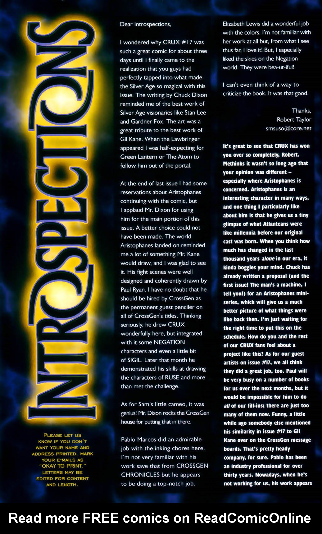 Read online Crux comic -  Issue #20 - 23