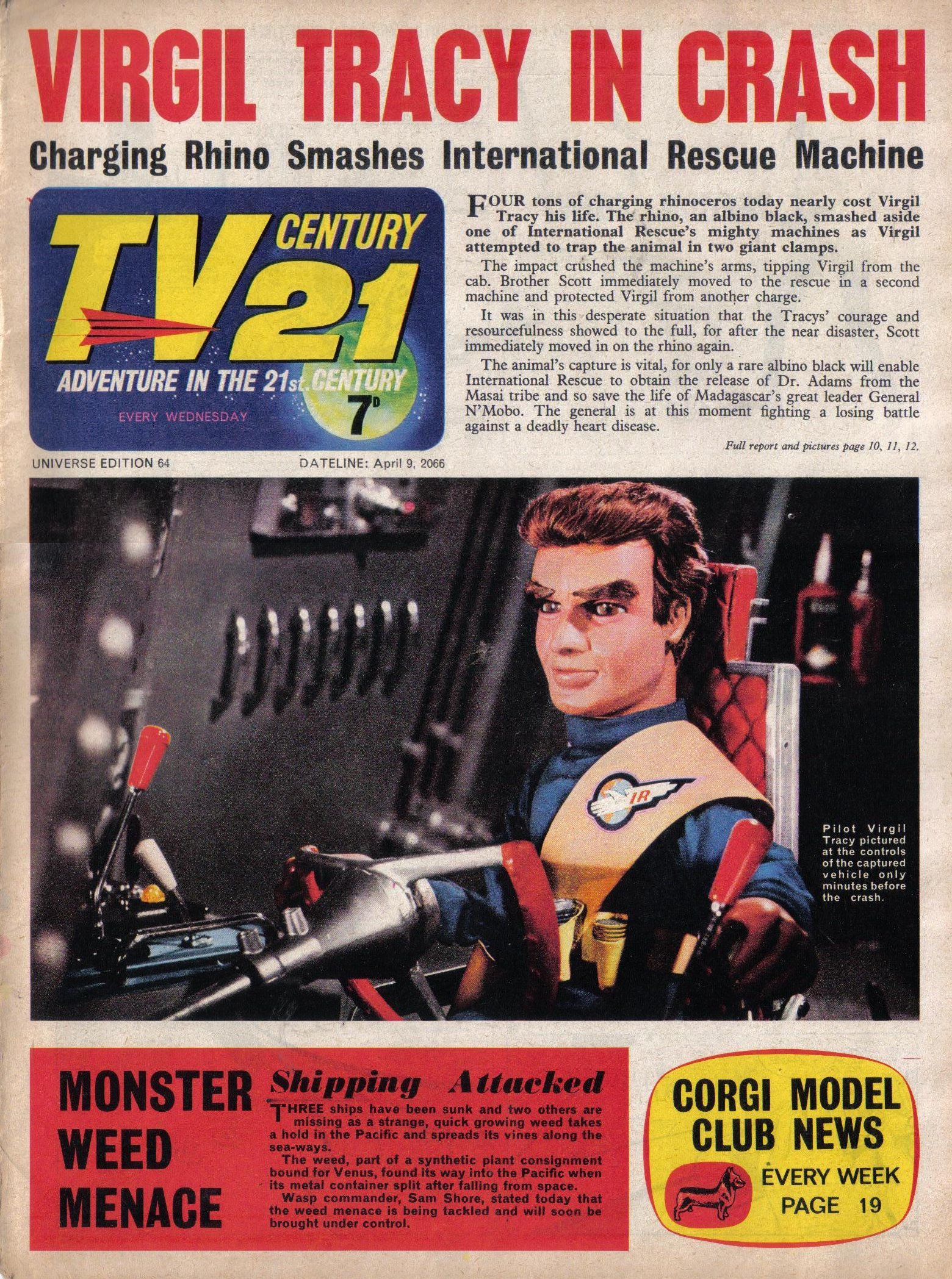 Read online TV Century 21 (TV 21) comic -  Issue #64 - 1