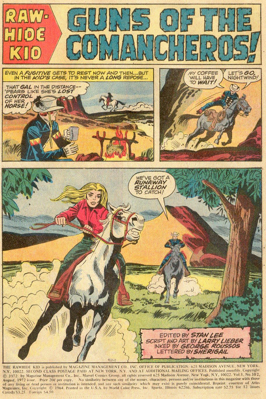 Read online The Rawhide Kid comic -  Issue #102 - 3