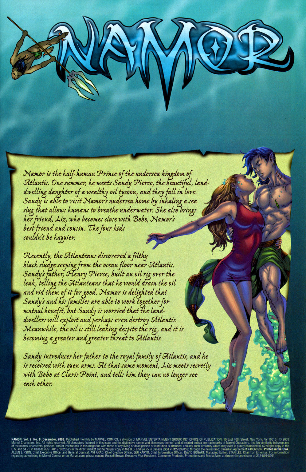 Read online Namor comic -  Issue #8 - 2