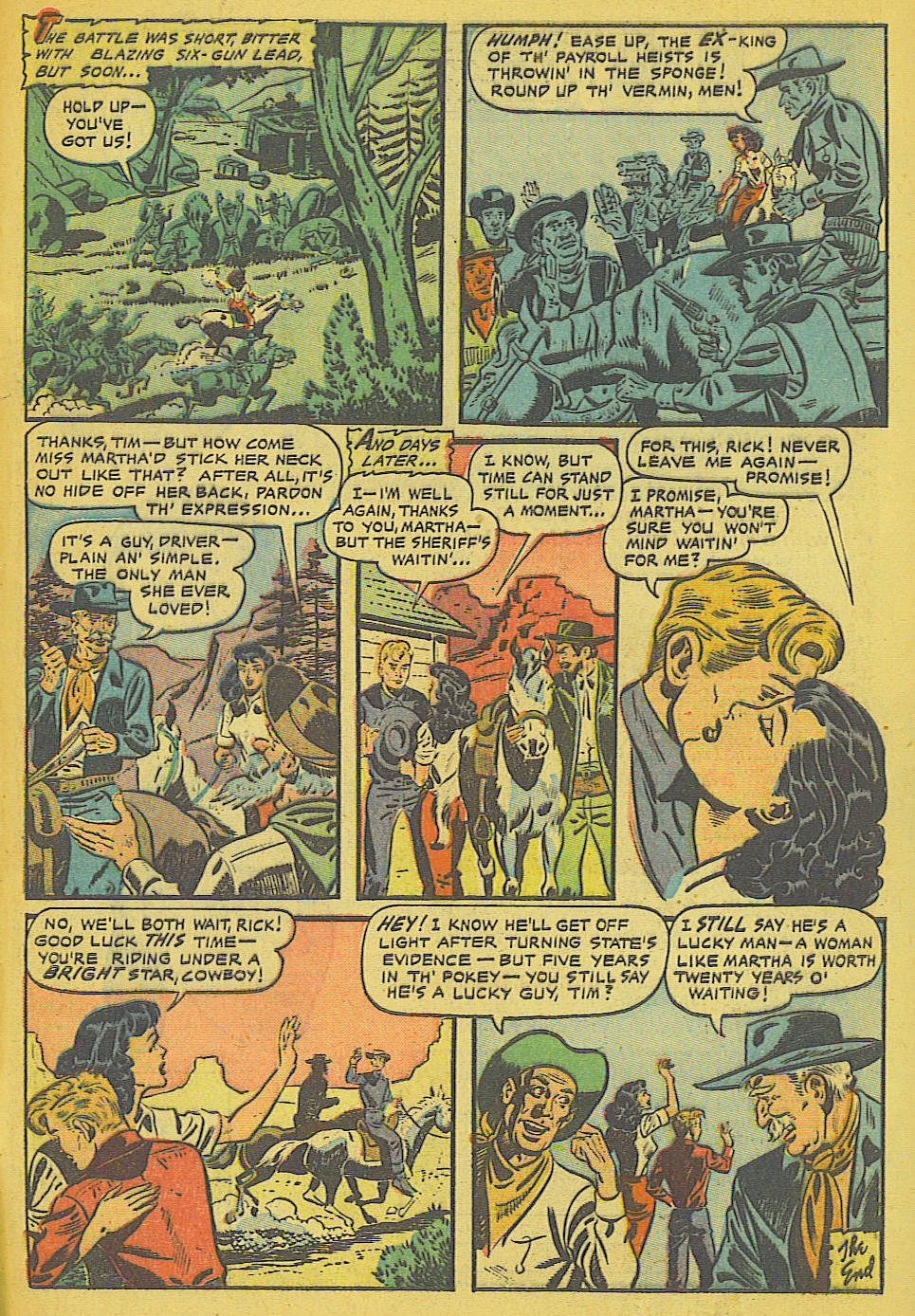Read online Cowgirl Romances (1950) comic -  Issue #8 - 29