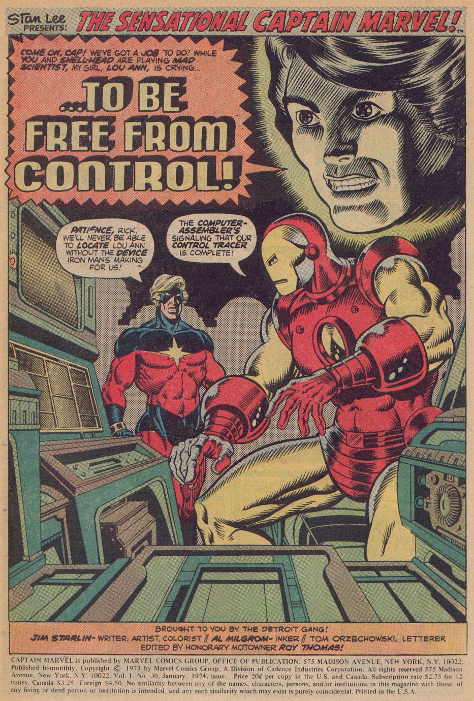 Read online Captain Marvel (1968) comic -  Issue #30 - 2