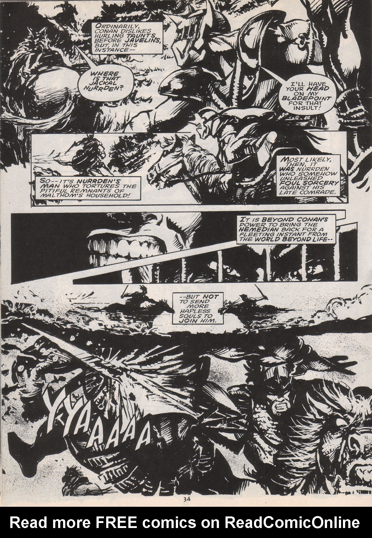 Read online The Savage Sword Of Conan comic -  Issue #222 - 35