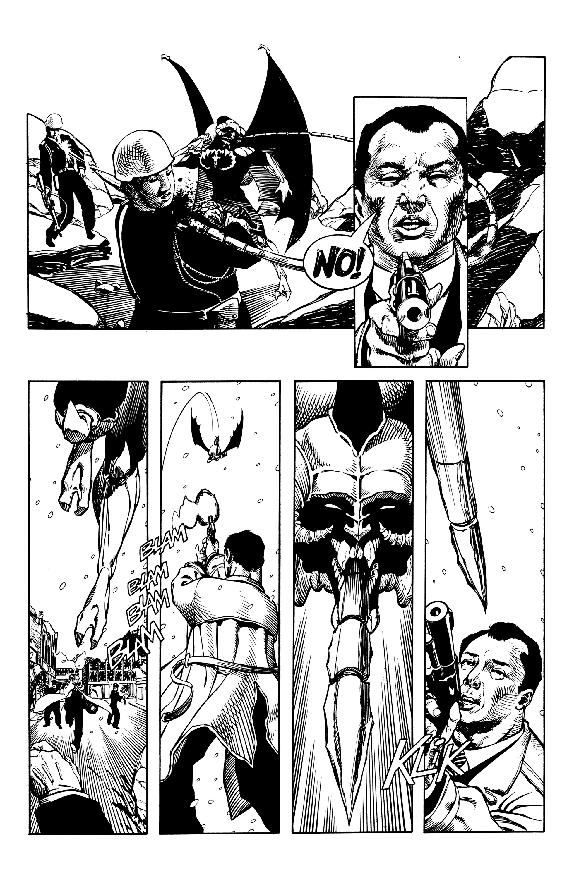 Read online Warrior Nun: Black & White comic -  Issue #4 - 13