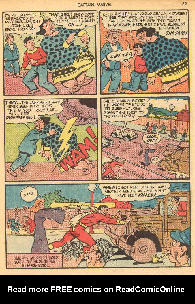 Read online Captain Marvel Adventures comic -  Issue #29 - 39
