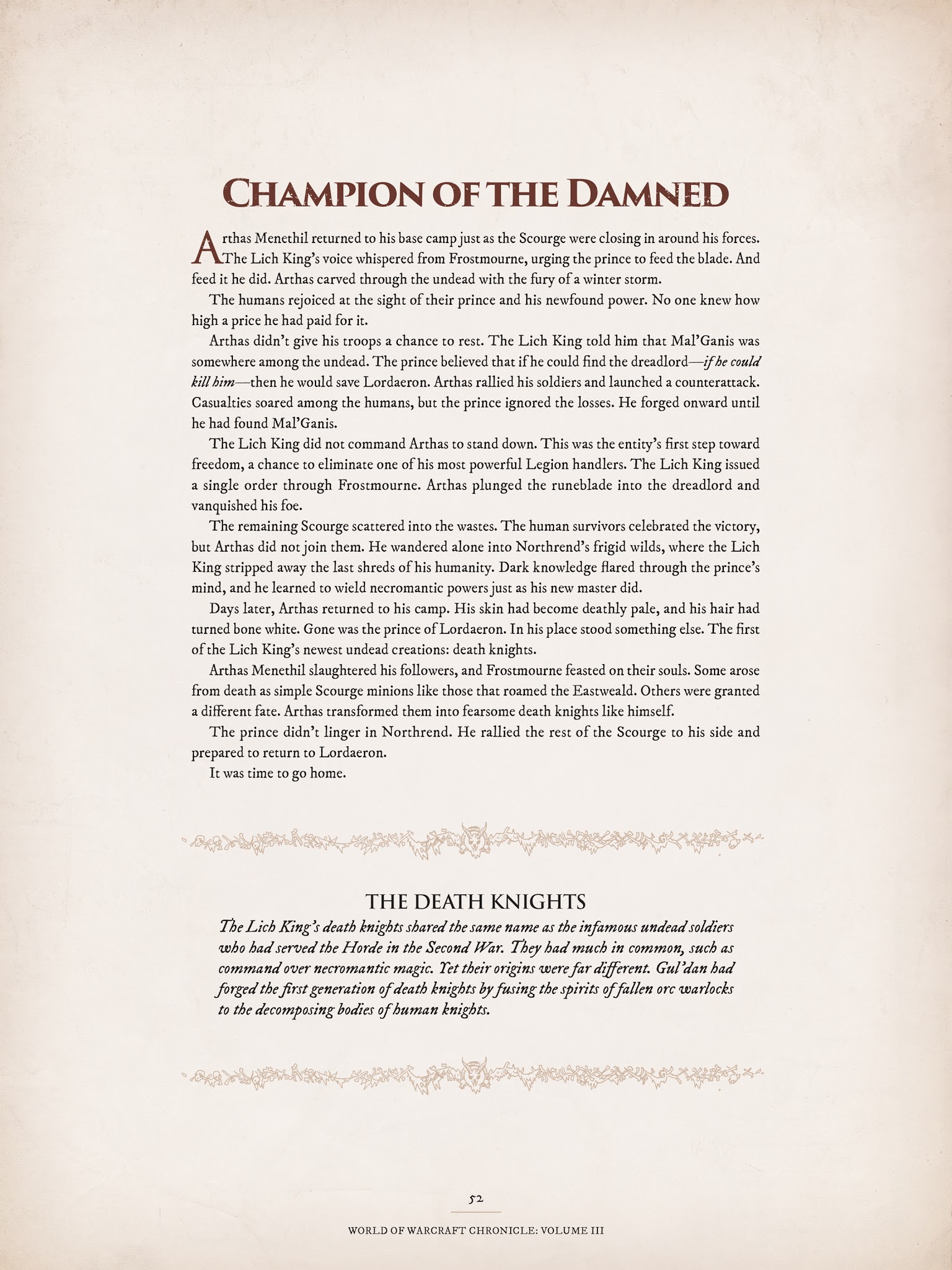 Read online World of Warcraft Chronicle Vol. 3 comic -  Issue # Full - 50