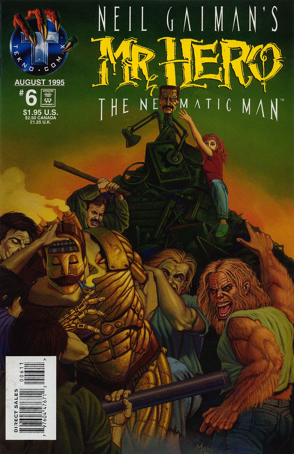 Read online Neil Gaiman's Mr. Hero - The Newmatic Man (1995) comic -  Issue #6 - 1