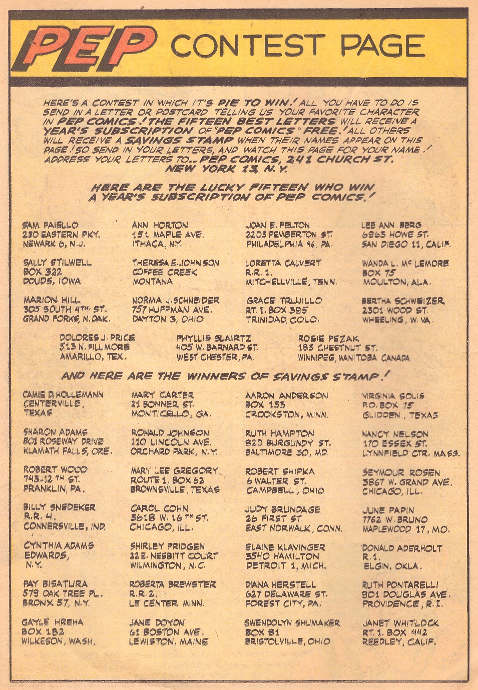 Read online Pep Comics comic -  Issue #69 - 32