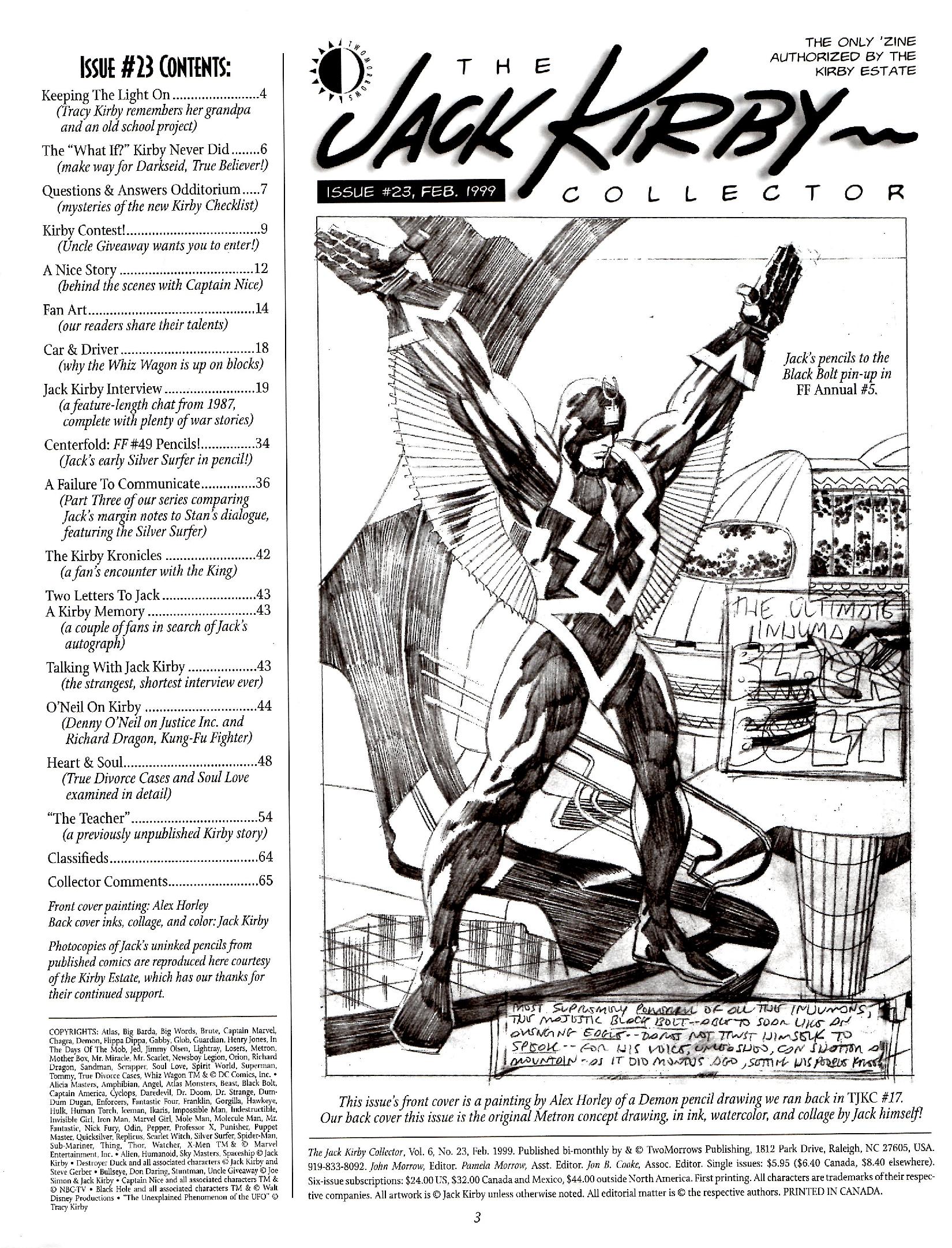 Read online The Jack Kirby Collector comic -  Issue #23 - 3