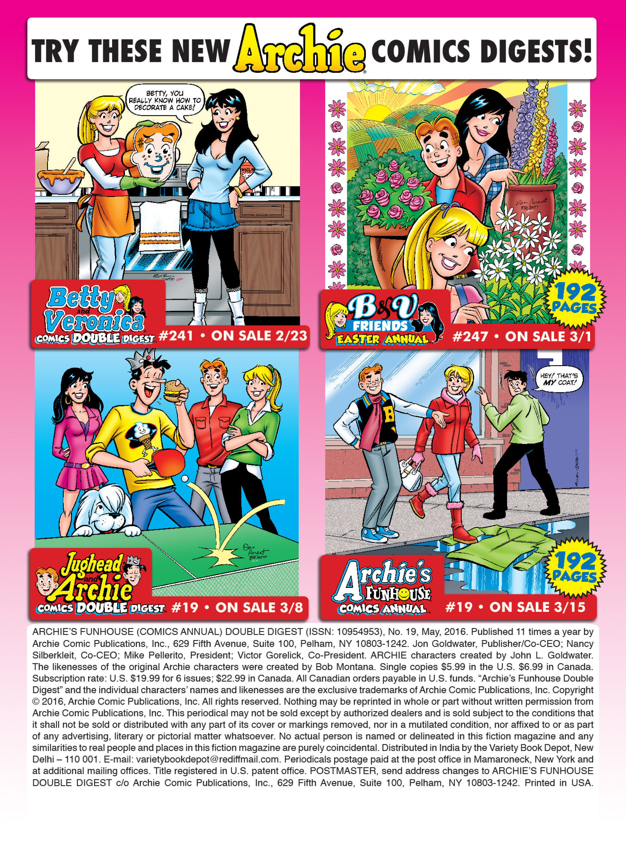 Read online Archie's Funhouse Double Digest comic -  Issue #19 - 183