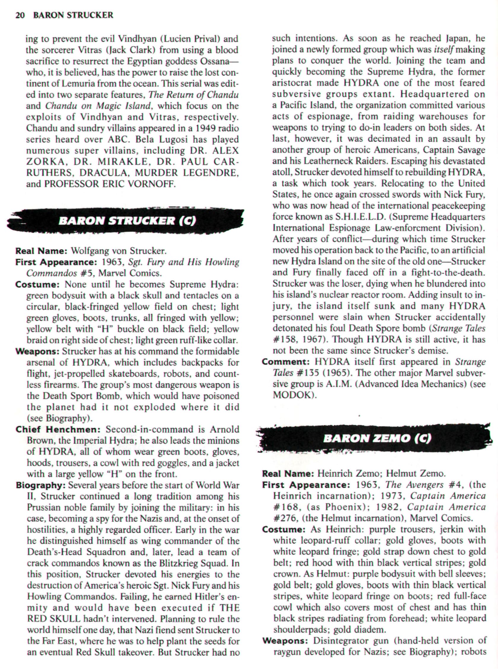 Read online The Encyclopedia of Super Villains comic -  Issue # TPB (Part 1) - 30