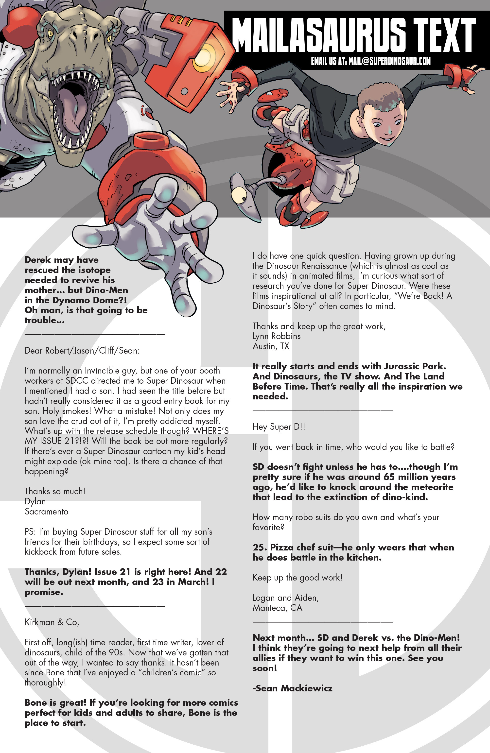 Read online Super Dinosaur (2011) comic -  Issue #21 - 21