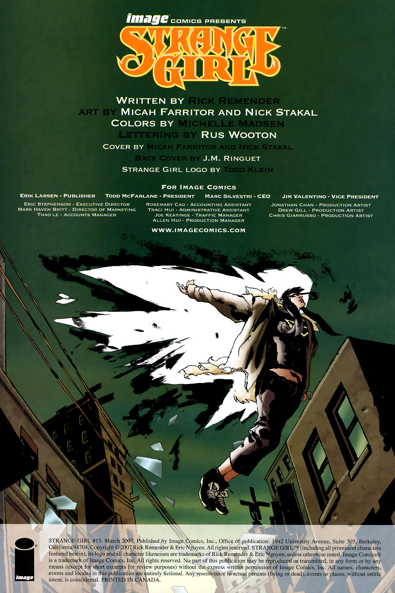 Read online Strange Girl comic -  Issue #15 - 2