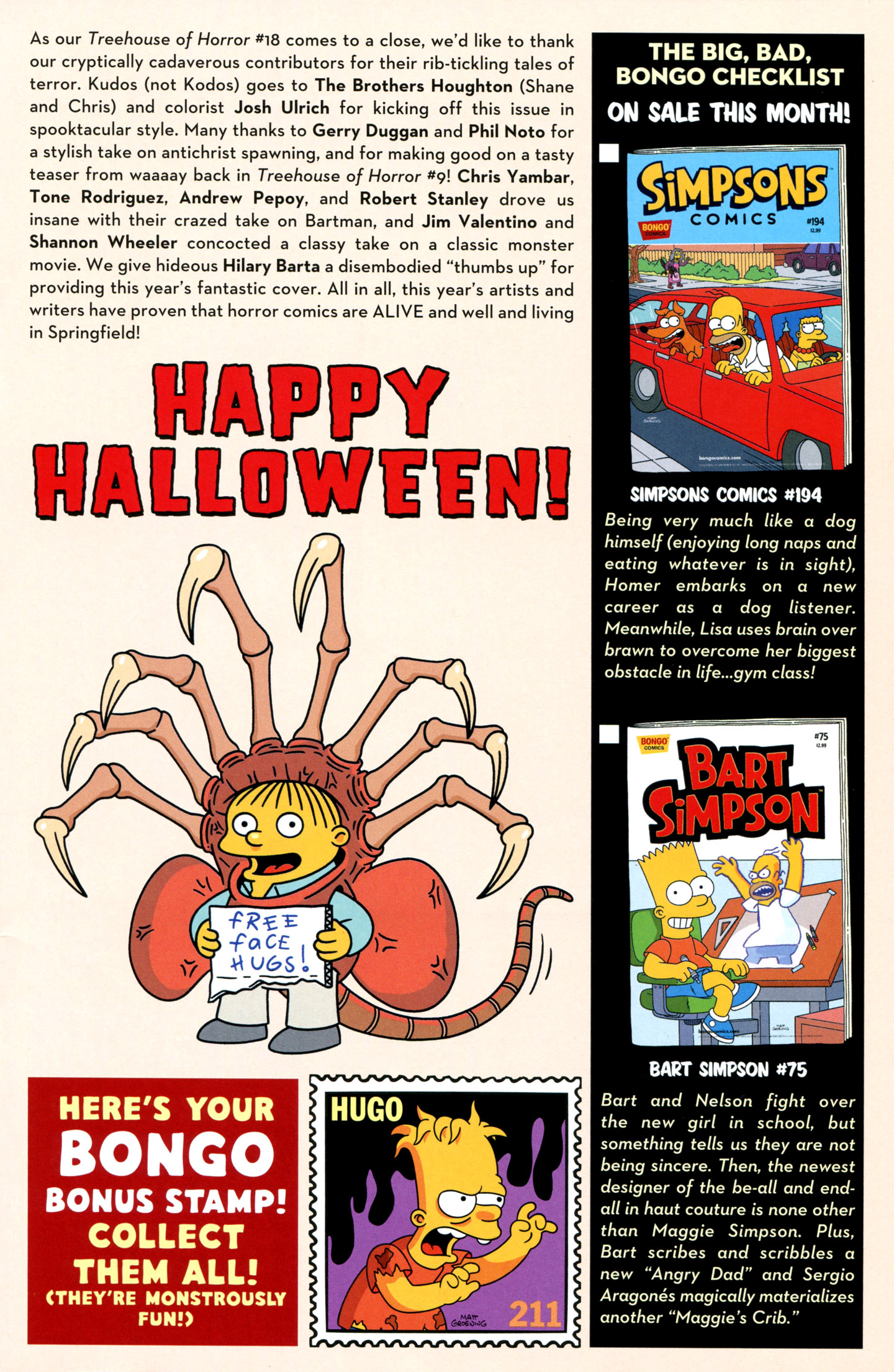 Read online Treehouse of Horror comic -  Issue #18 - 47
