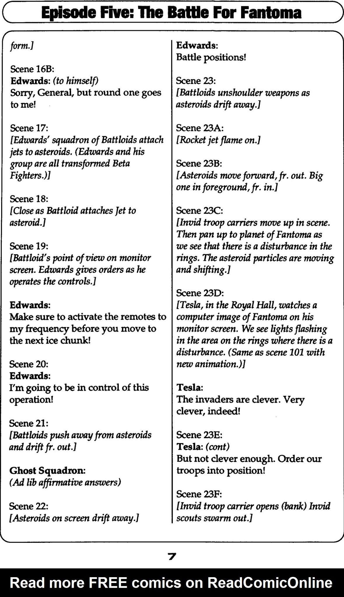 Read online Robotech II: The Sentinels comic -  Issue # _Script Book 2 - 8