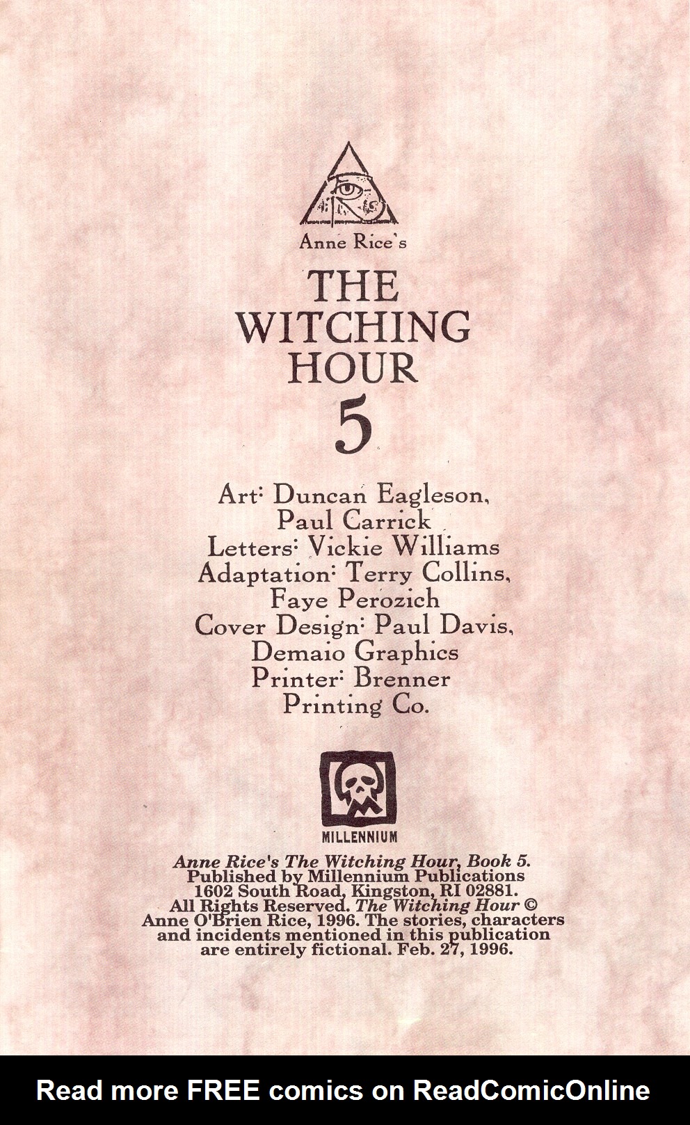 Read online Anne Rice's the Witching Hour comic -  Issue #5 - 4