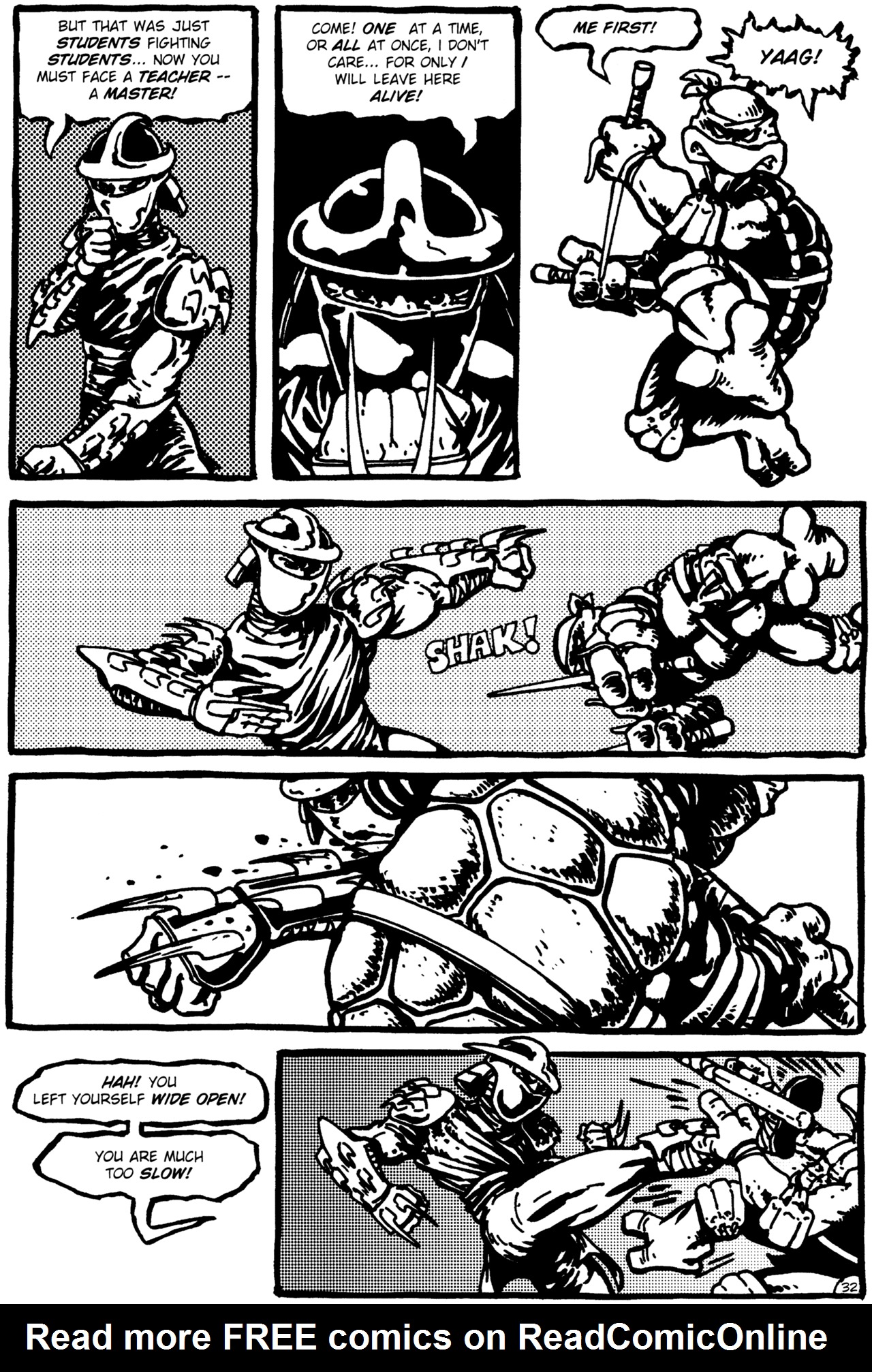 Read online Teenage Mutant Ninja Turtles (1984) comic -  Issue #1 - 32