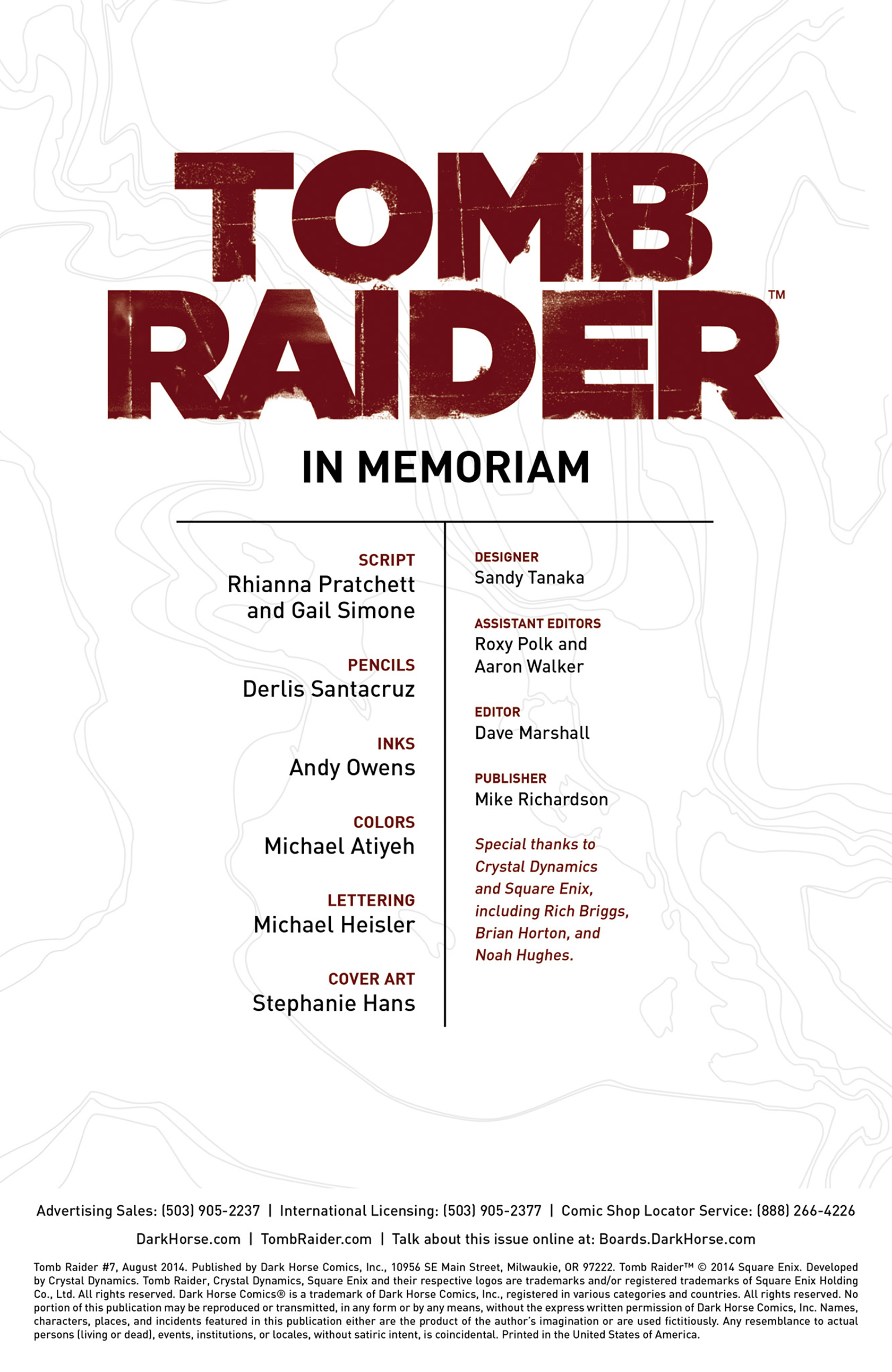 Read online Tomb Raider (2014) comic -  Issue #7 - 2