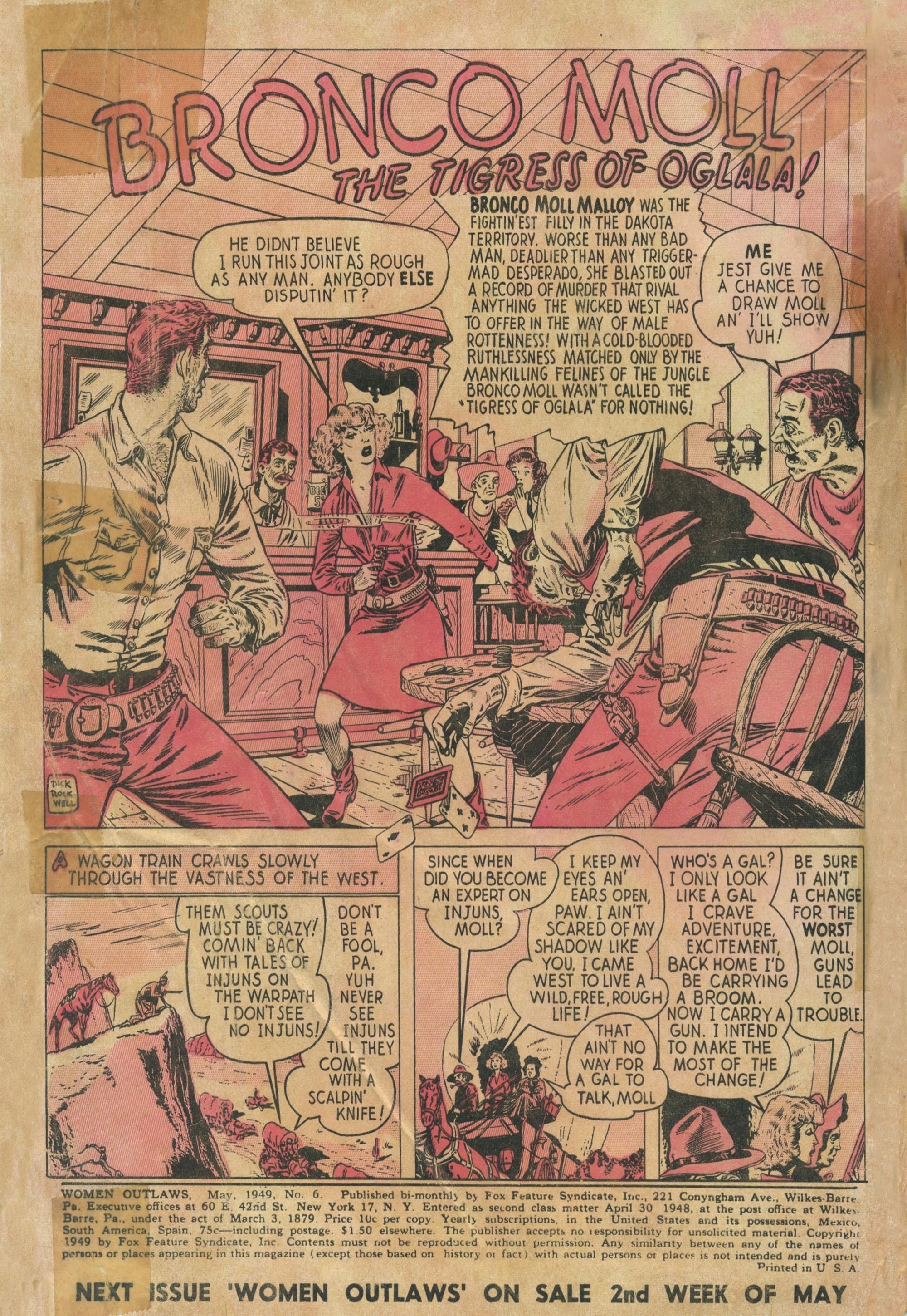 Read online Women Outlaws comic -  Issue #6 - 2