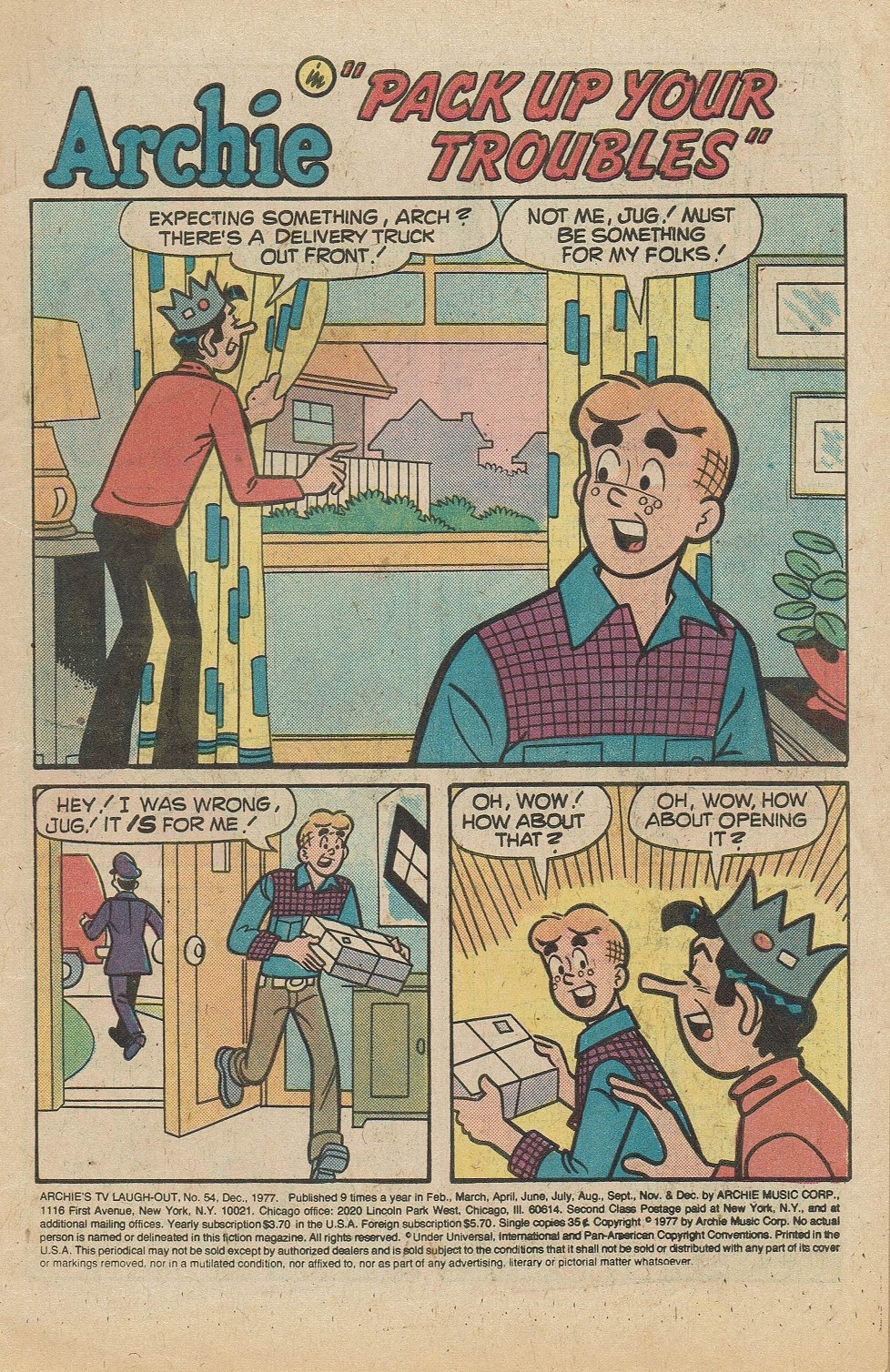 Read online Archie's TV Laugh-Out comic -  Issue #54 - 3