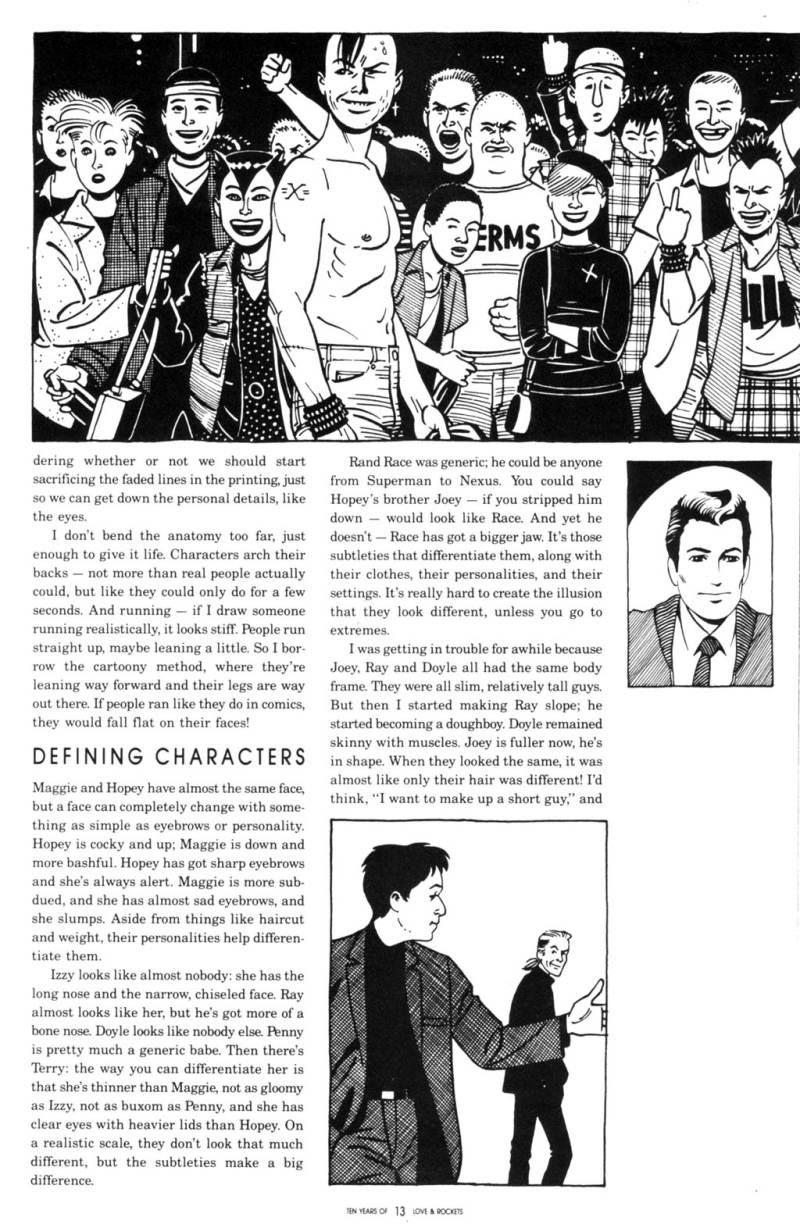 Read online Ten Years of Love and Rockets comic -  Issue # Full - 13