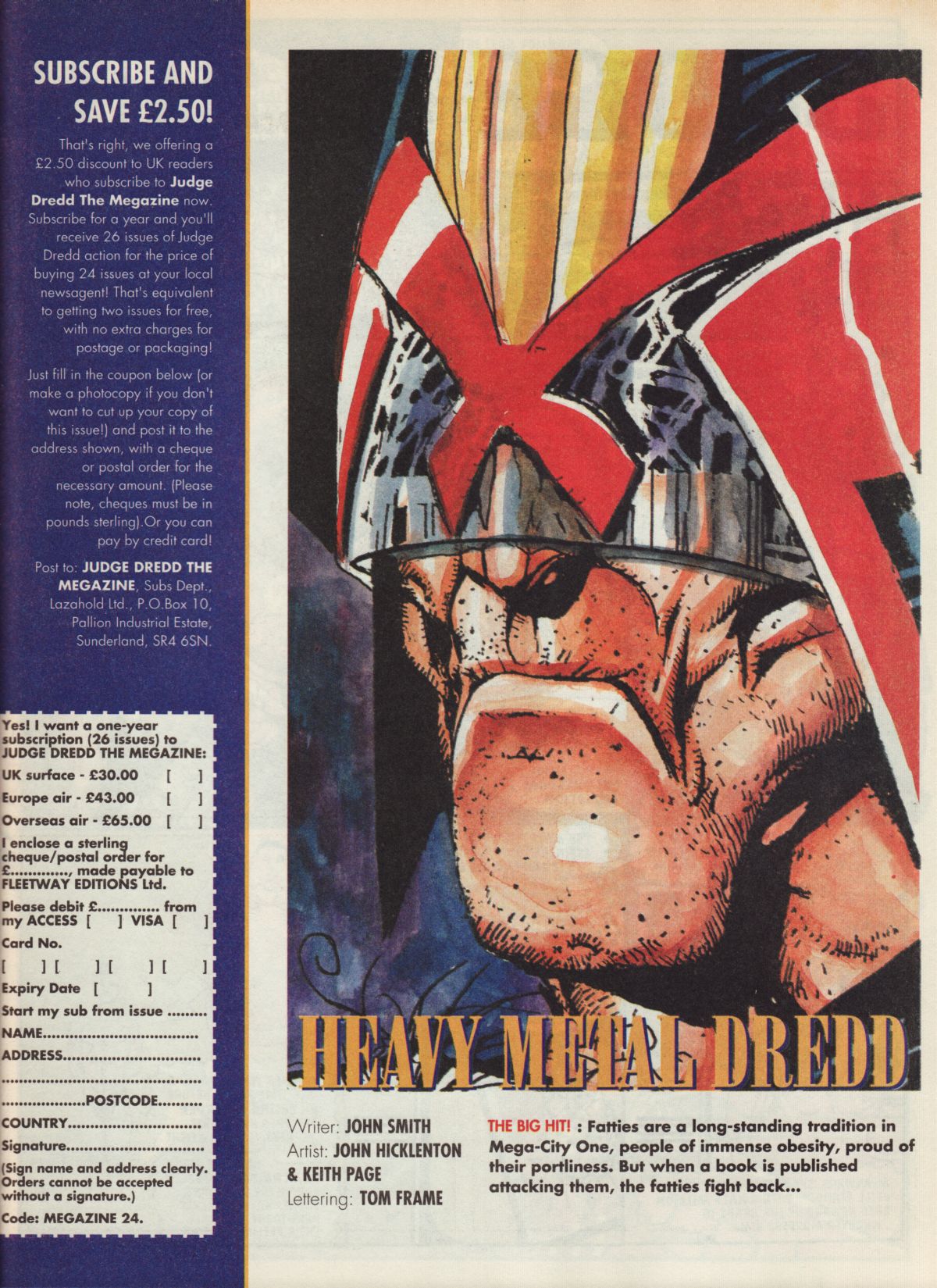 Read online Judge Dredd: The Megazine (vol. 2) comic -  Issue #24 - 27