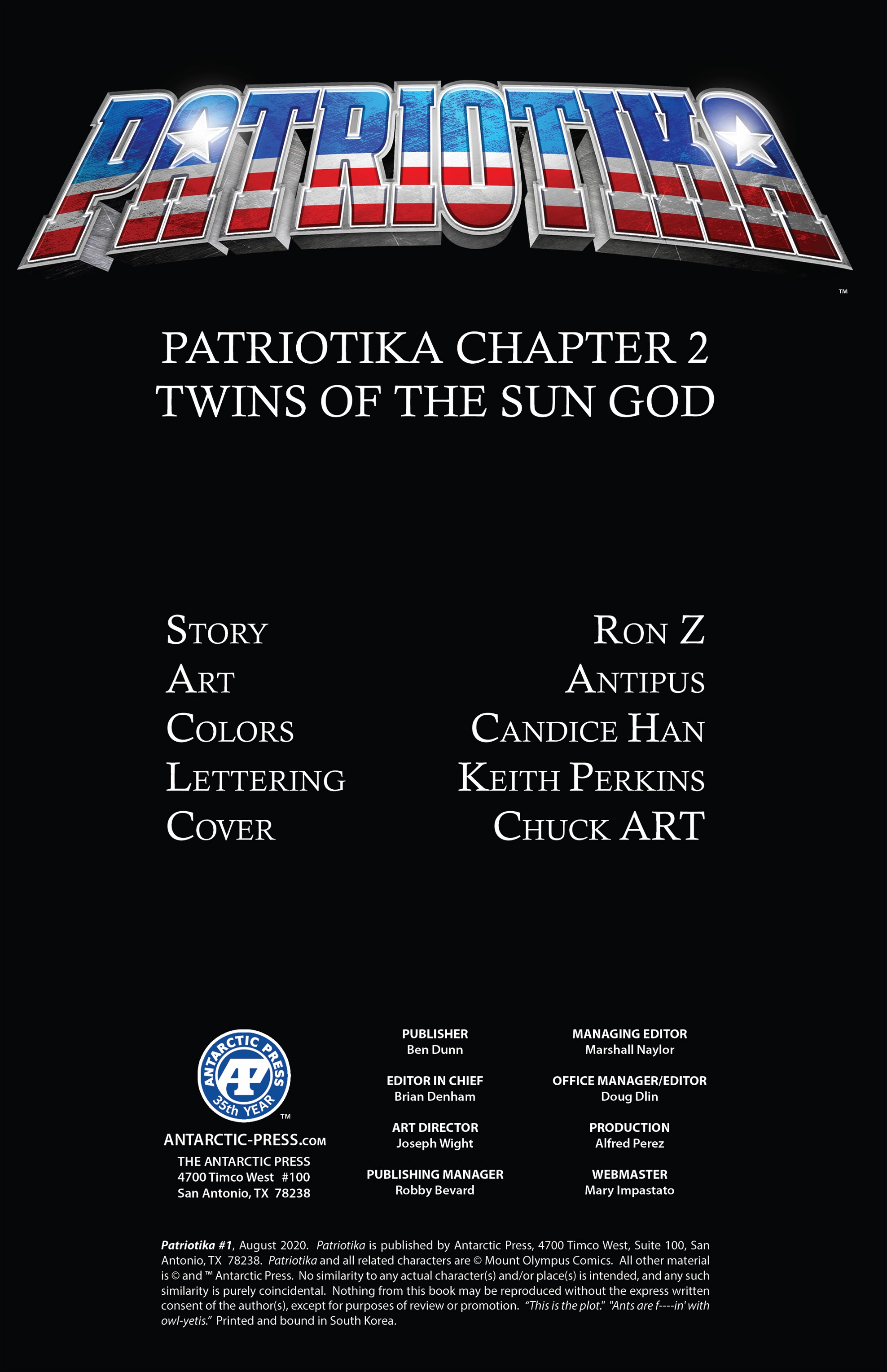 Read online Patriotika comic -  Issue #2 - 2