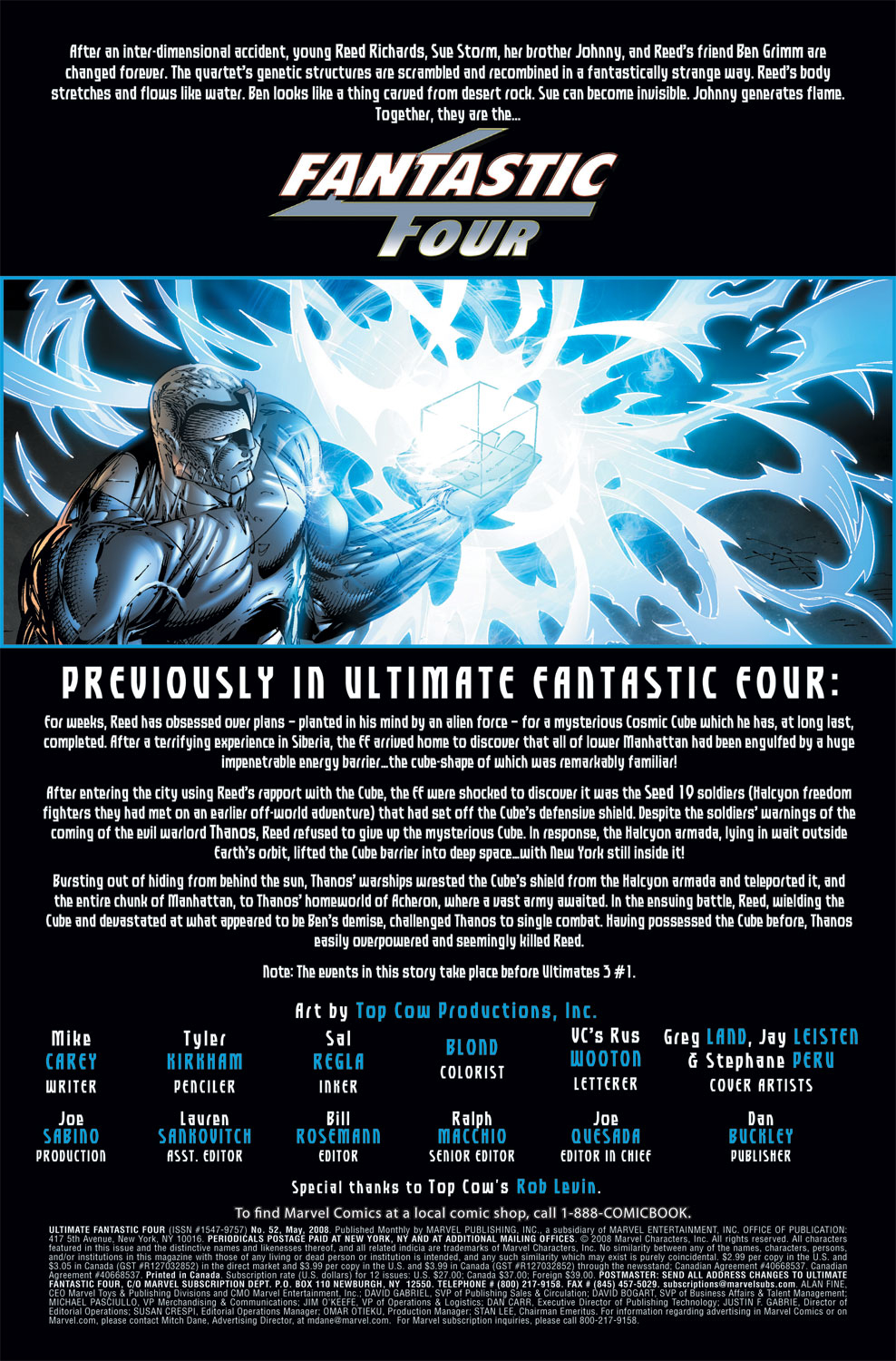Read online Ultimate Fantastic Four (2004) comic -  Issue #52 - 2