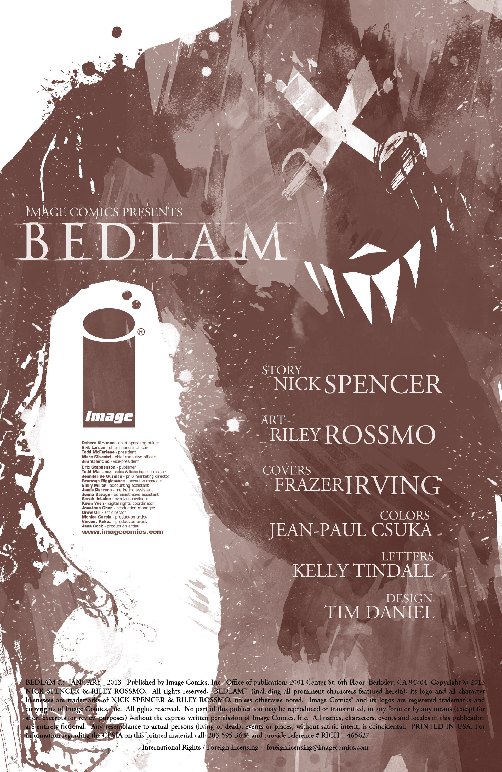 Read online Bedlam comic -  Issue #3 - 2