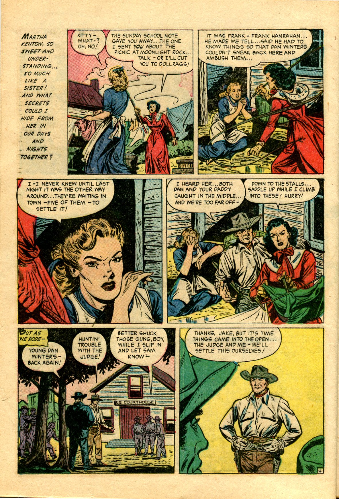 Read online Cowgirl Romances (1950) comic -  Issue #12 - 24