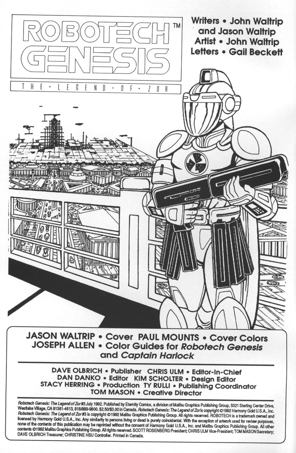 Read online Robotech Genesis: The Legend of Zor comic -  Issue #3 - 2