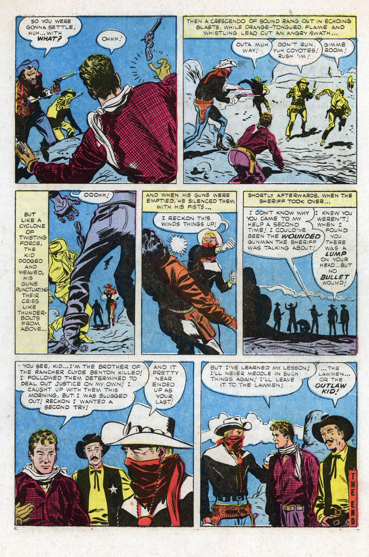 Read online The Outlaw Kid (1954) comic -  Issue #9 - 7