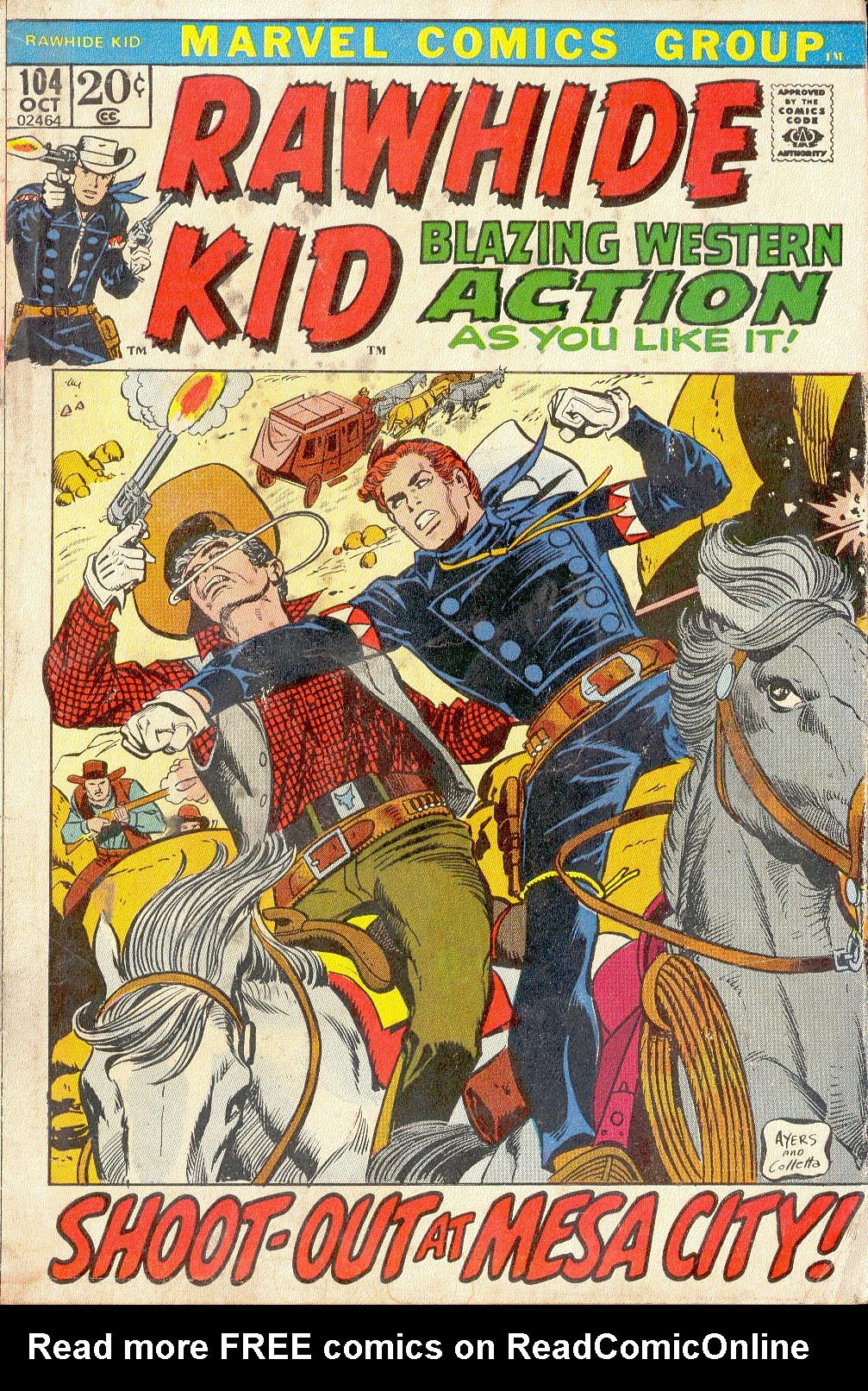 Read online The Rawhide Kid comic -  Issue #104 - 1
