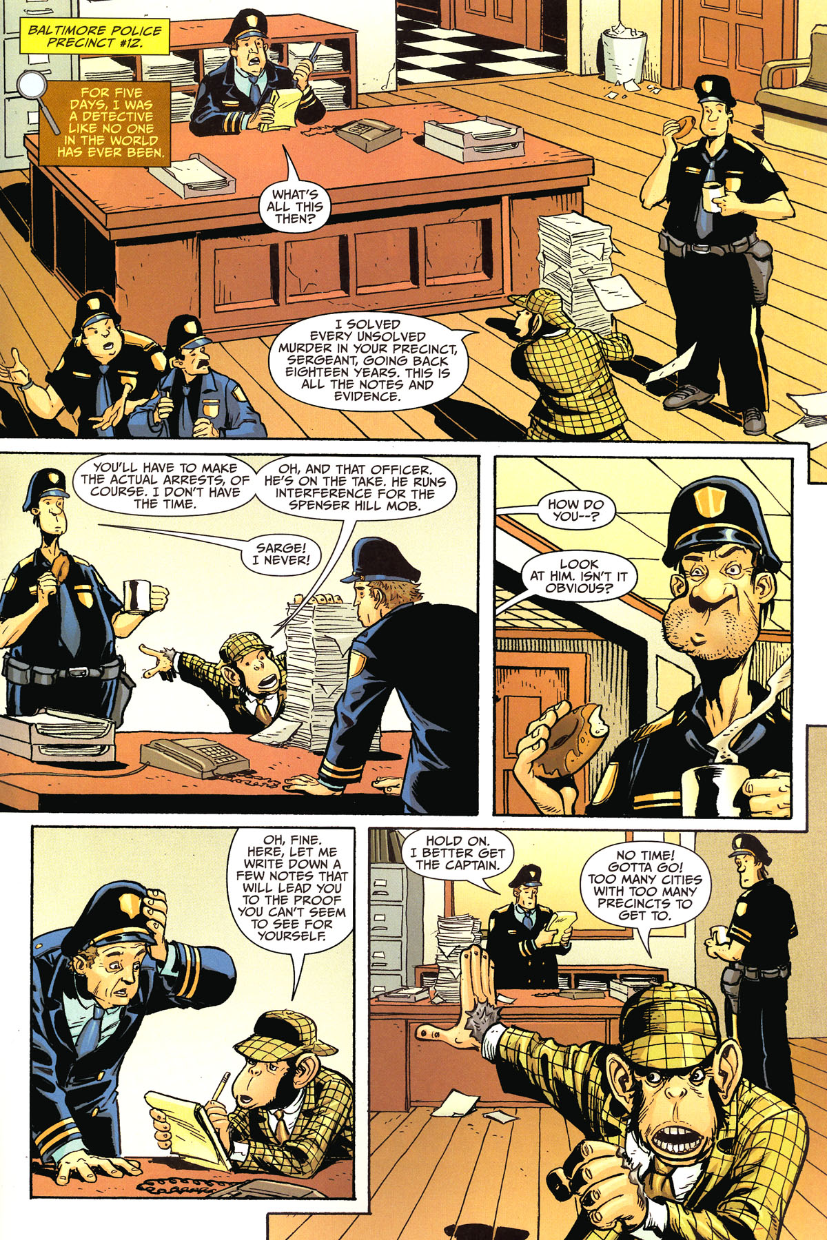 Read online The Helmet of Fate: Detective Chimp comic -  Issue # Full - 21