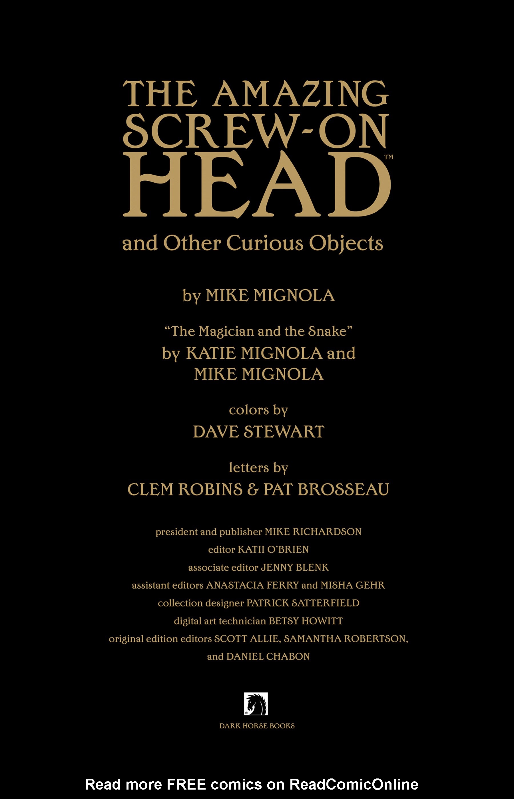 Read online The Amazing Screw-On Head and Other Curious Objects (Anniversary Edition) comic -  Issue # TPB - 5