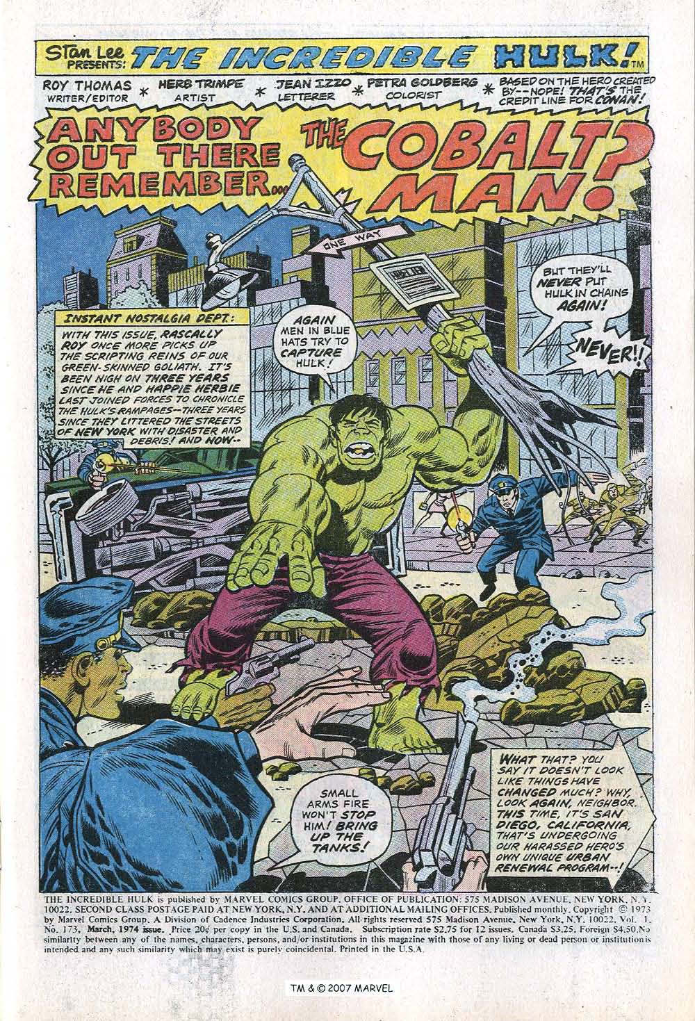Read online The Incredible Hulk (1968) comic -  Issue #173 - 3