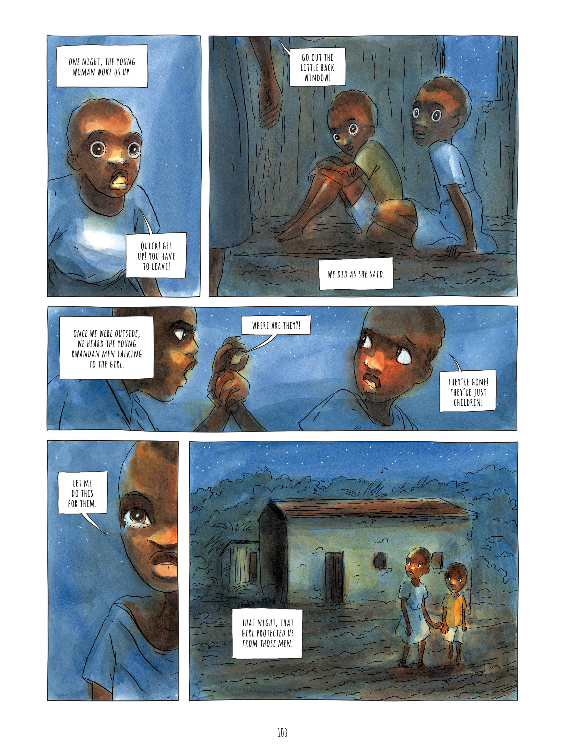 Read online Alice on the Run: One Child's Journey Through the Rwandan Civil War comic -  Issue # TPB - 102