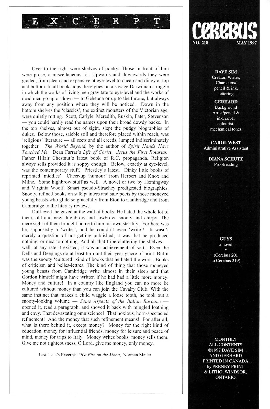 Cerebus issue 218 - Page 2