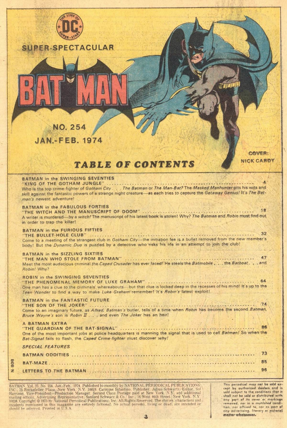 Read online Batman (1940) comic -  Issue #254 - 3