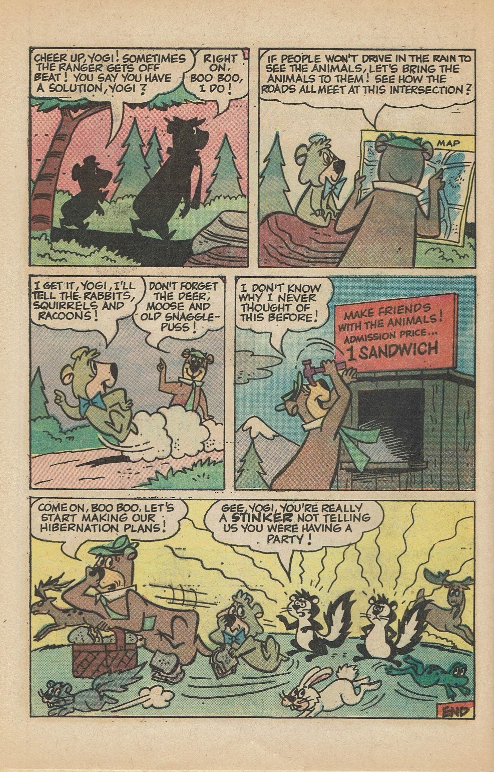 Read online Yogi Bear (1970) comic -  Issue #31 - 32