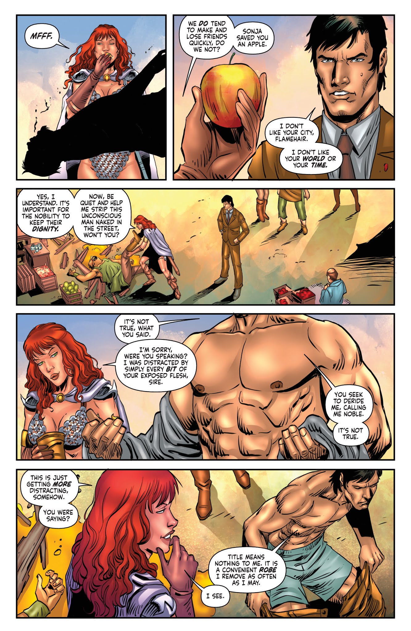 Read online Red Sonja/Tarzan comic -  Issue #4 - 14
