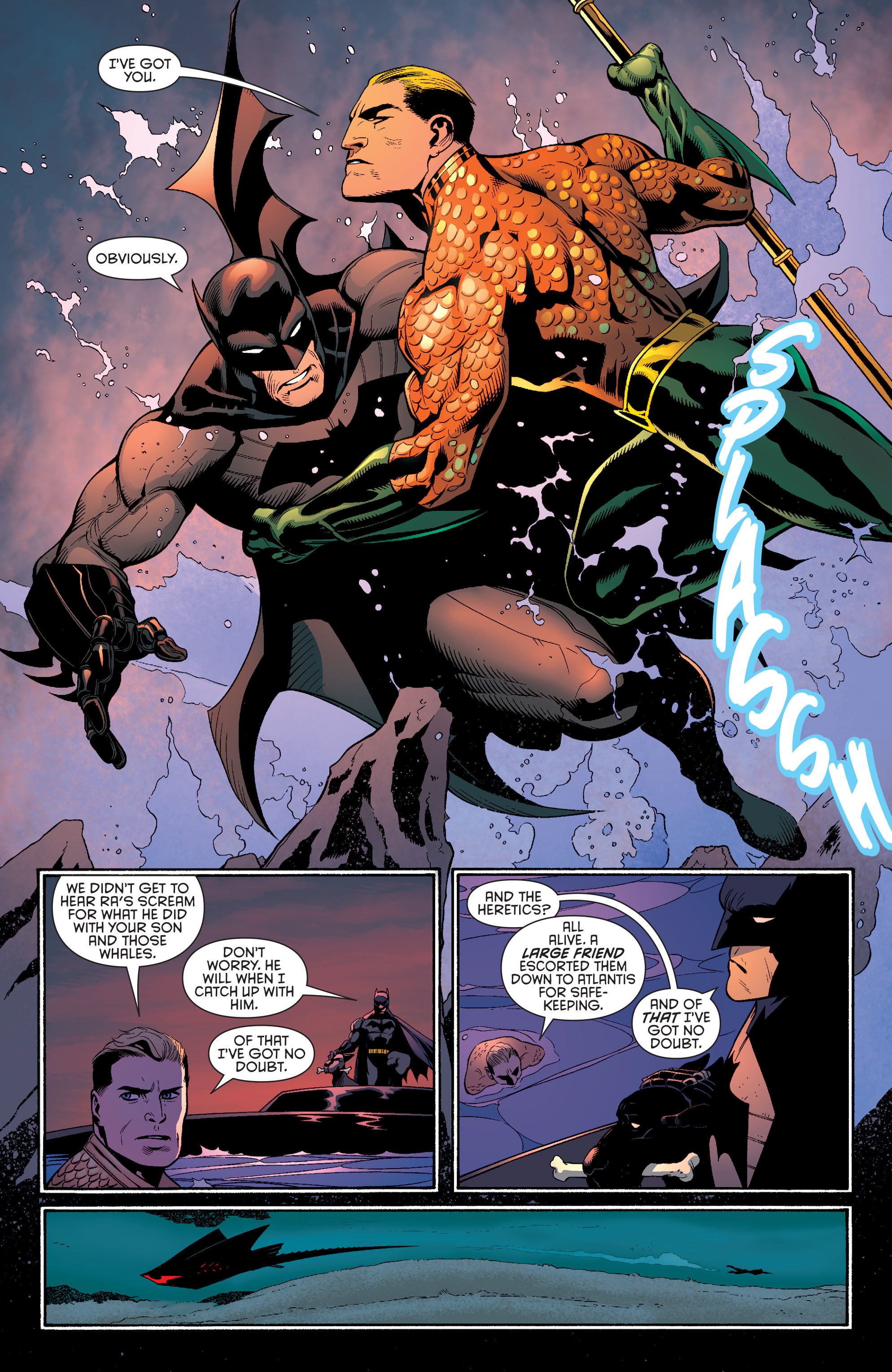 Read online Batman and Robin (2011) comic -  Issue #29 - Batman and Aquaman - 19