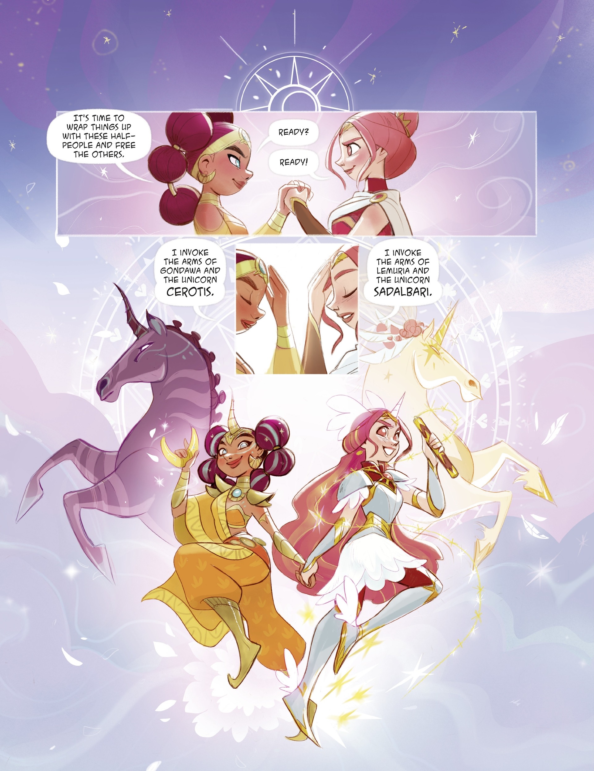 Read online The Unicorn Legacy: Call of the Goddess comic -  Issue # TPB - 51