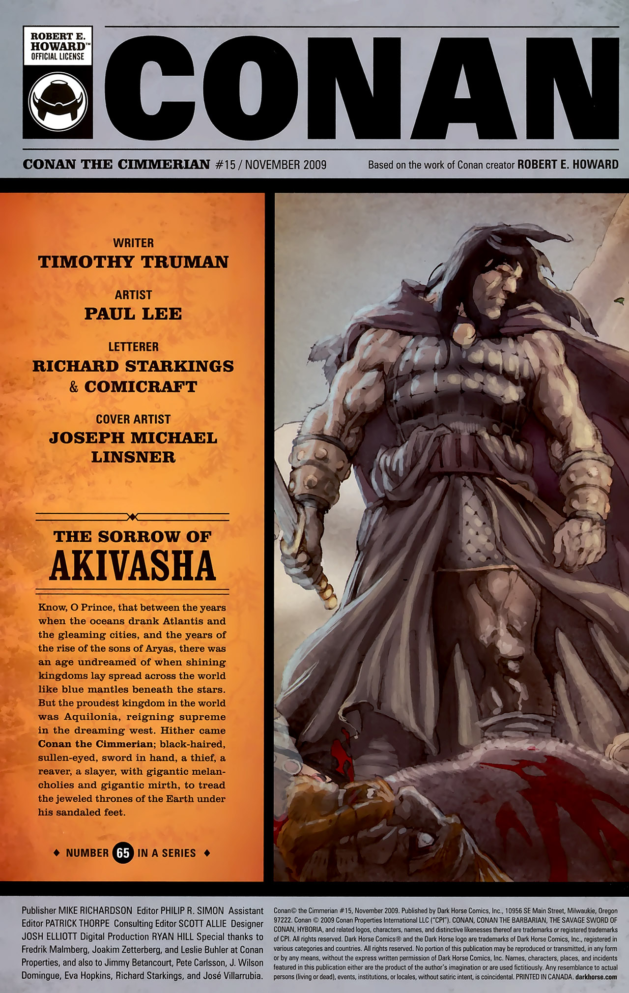 Read online Conan The Cimmerian comic -  Issue #15 - 2