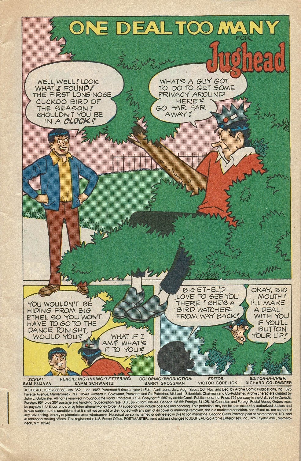 Read online Jughead (1965) comic -  Issue #352 - 3