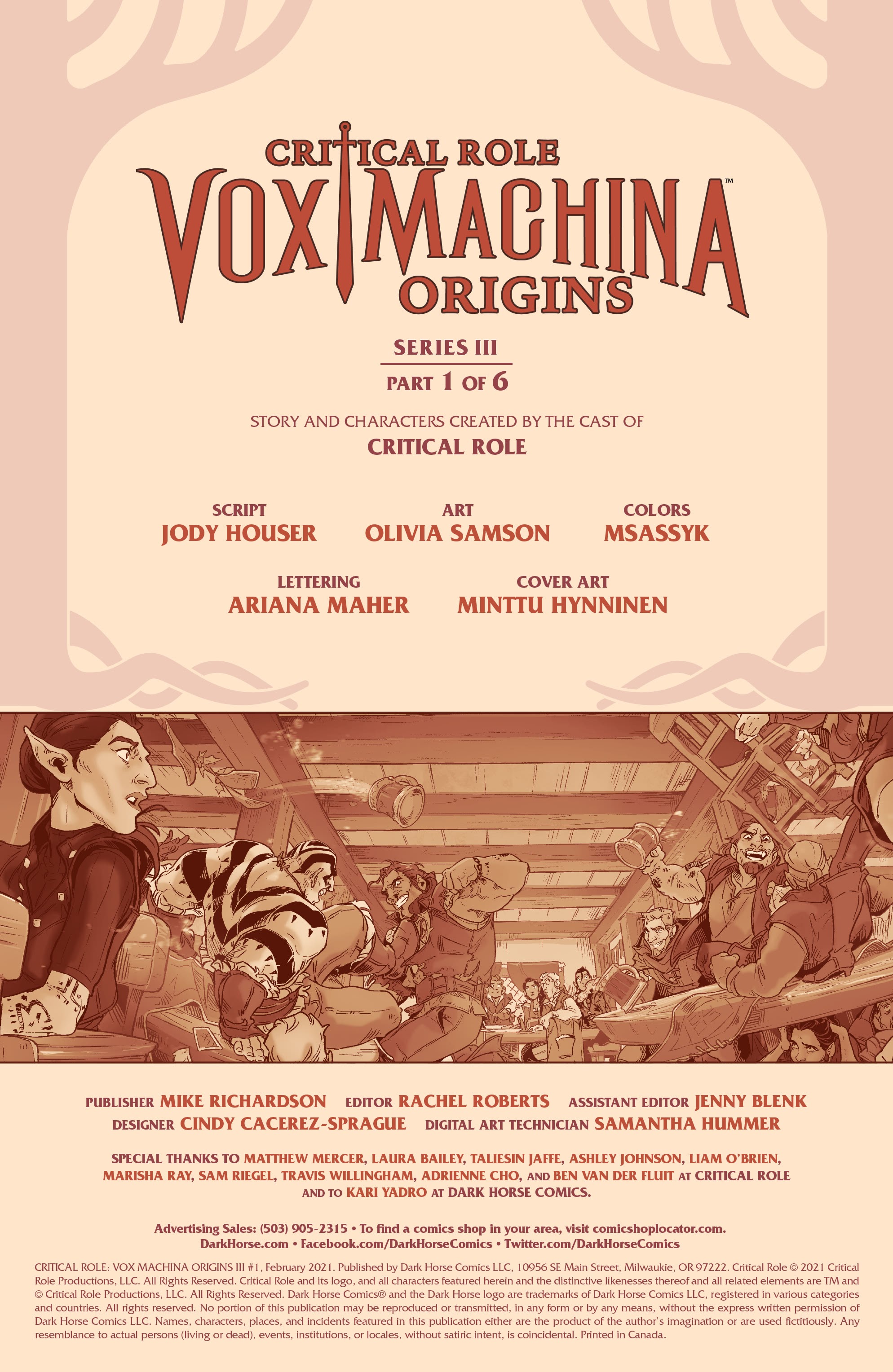 Read online Critical Role: Vox Machina Origins III comic -  Issue #1 - 2