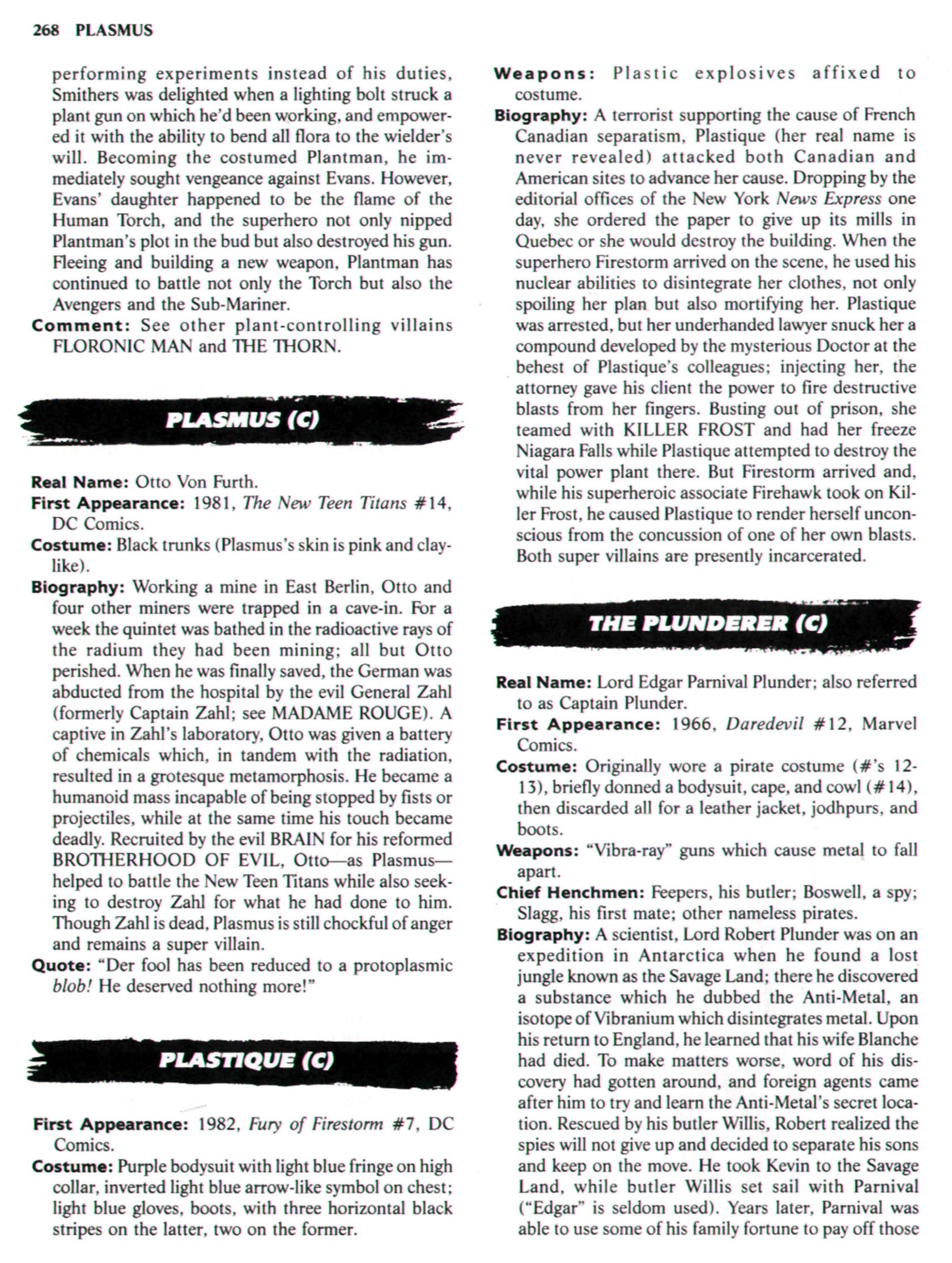 Read online The Encyclopedia of Super Villains comic -  Issue # TPB (Part 2) - 51