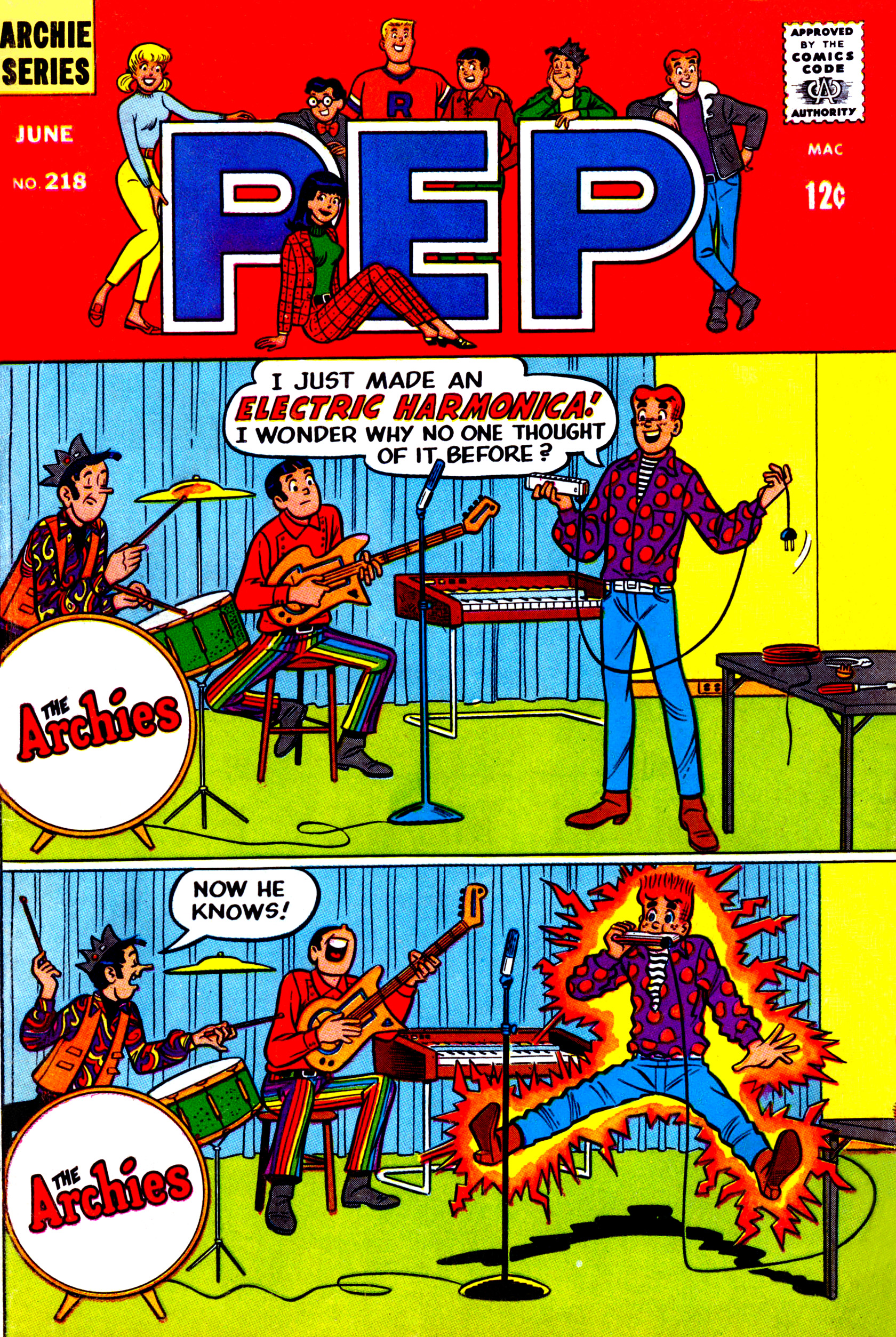 Read online Pep Comics comic -  Issue #218 - 1
