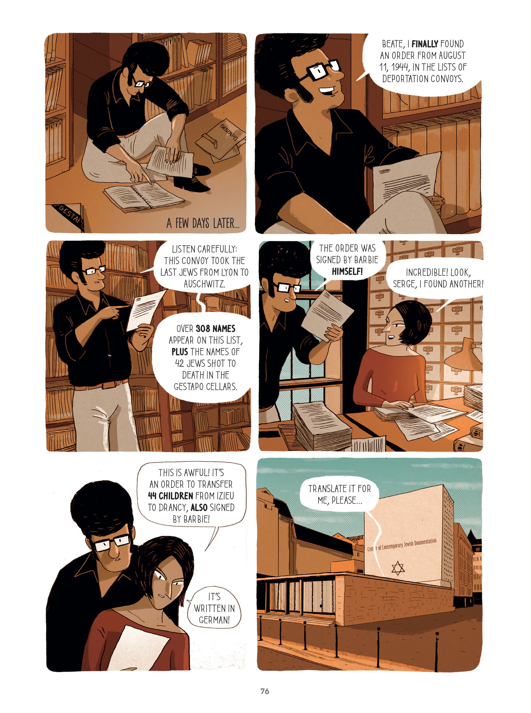 Read online For Justice: The Serge & Beate Klarsfeld Story comic -  Issue # TPB (Part 1) - 76