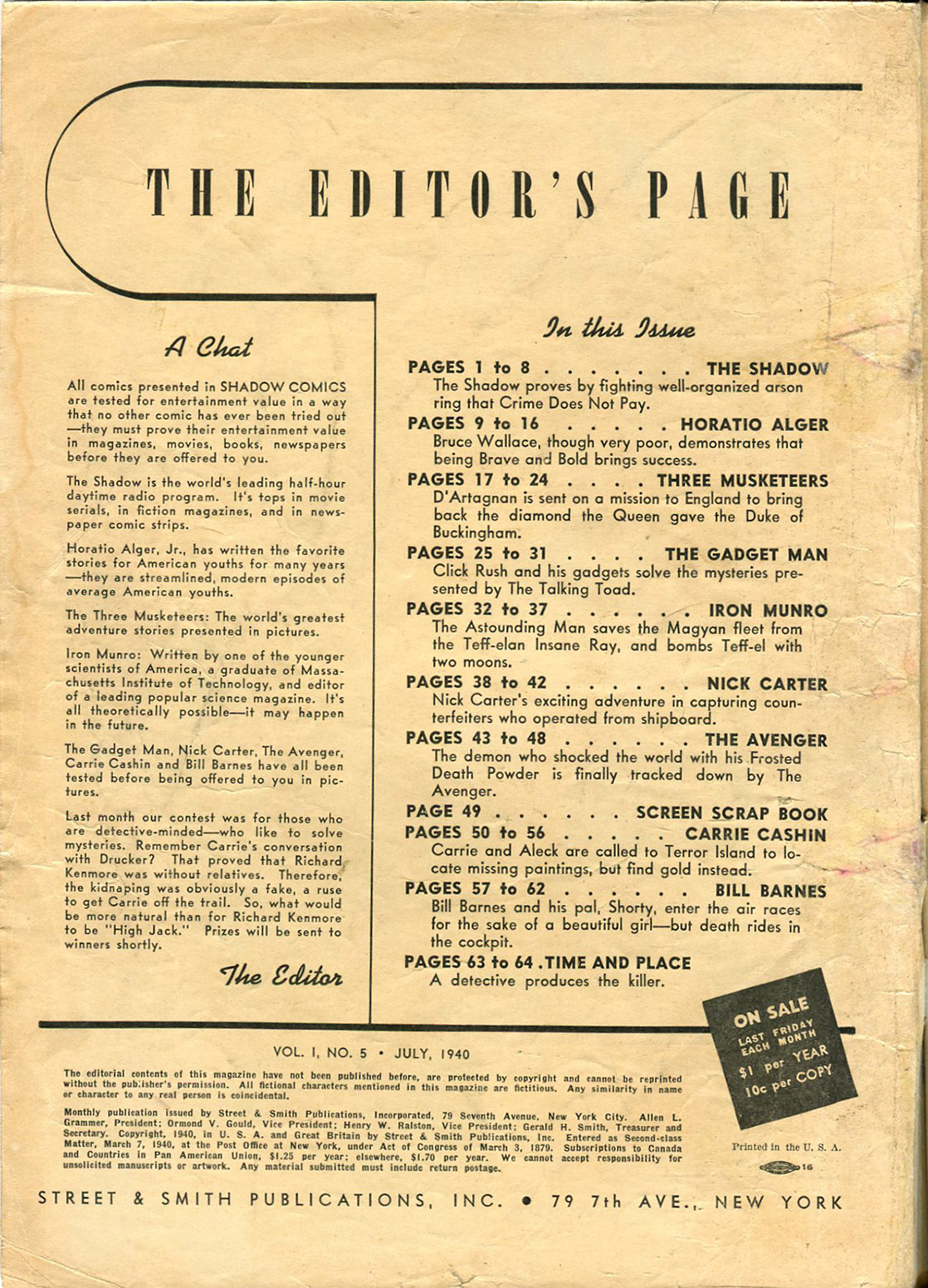 Read online Shadow Comics comic -  Issue #5 - 2